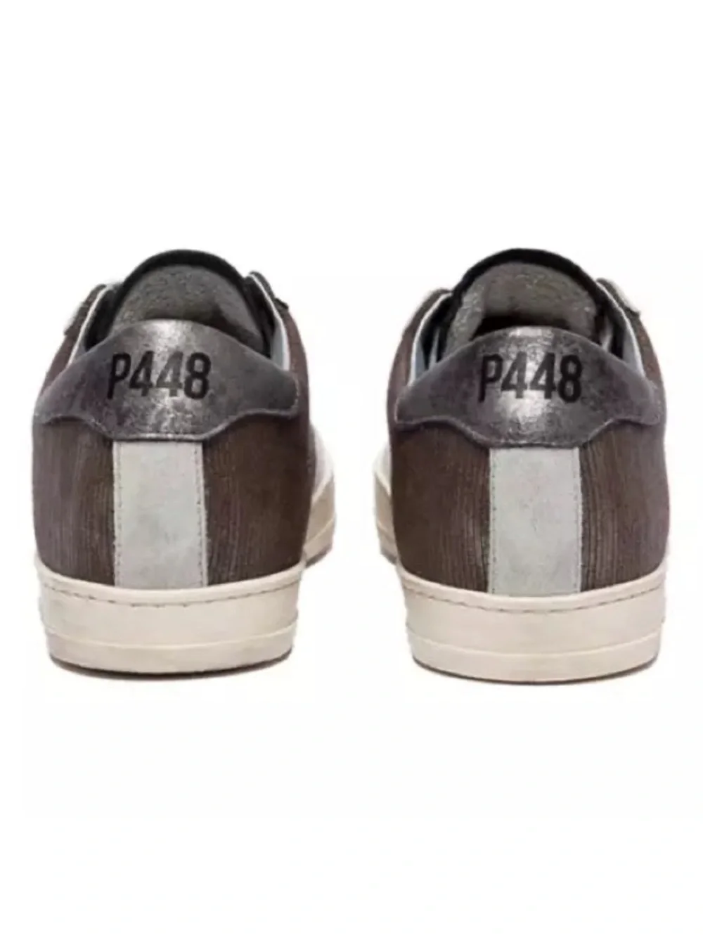 P448 John Roccia Low Top Sneakers, Brown Casual Luxe Size 40 New in Box